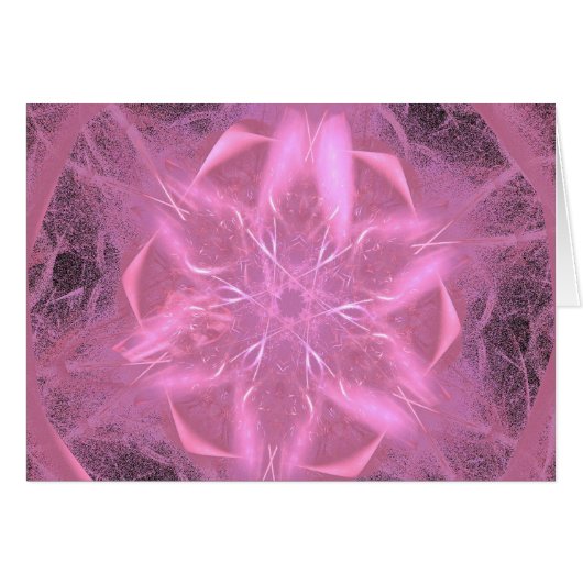 A Pink Fractal Cards (Front Horizontal)