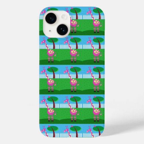 A Pink Giraffe Lives in My Backyard Phone Case