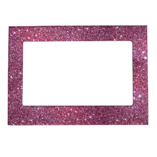 A Pink Glitter-Look Magnetic Frame