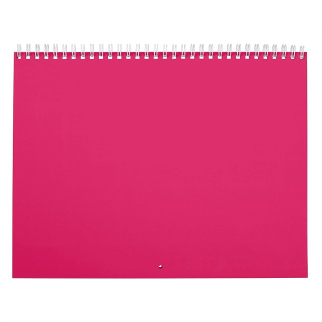 A pink square with a crisp white border, presentin calendar (Cover)