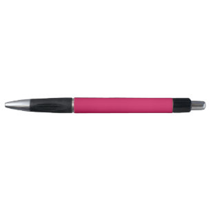 A pink square with a crisp white border, presentin pen