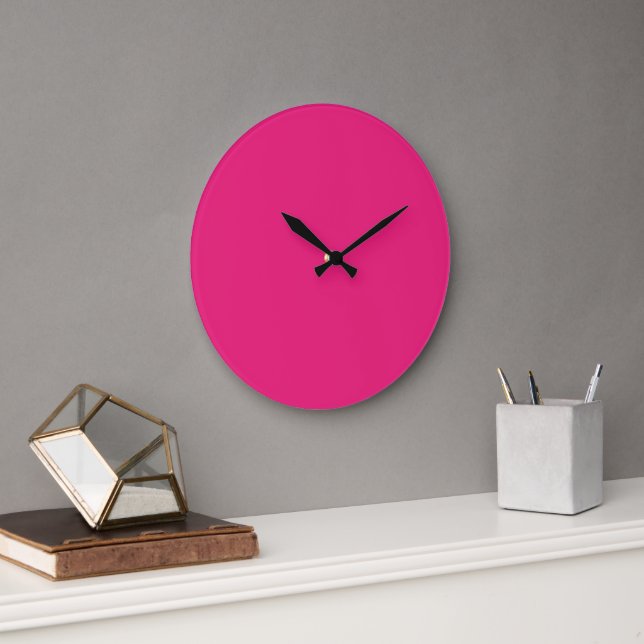 A pink square with a white border, creating a simp large clock (Office)