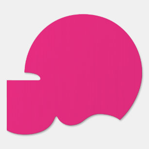 A pink square with a white border, creating a simp sign