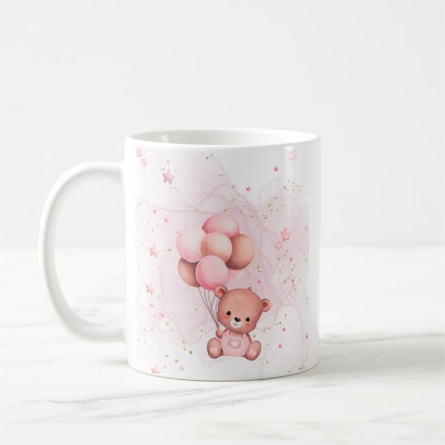 A Pink Teddy Celebration Mug (Left)