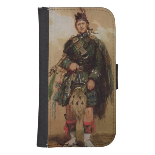A Piper of the 79th Highlanders at Chobham Phone Wallet