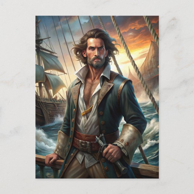 A Pirate from a Ship Postcard (Front)