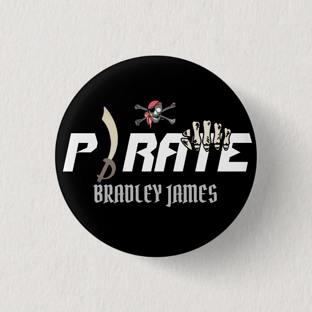 A Pirate | International Talk Like a Pirate day Button (Front)