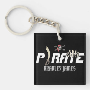 A Pirate   International Talk Like a Pirate day Keychain