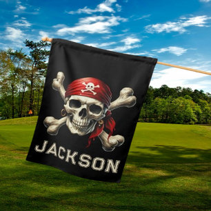 A Pirate-Themed Golf Surprise House Flag