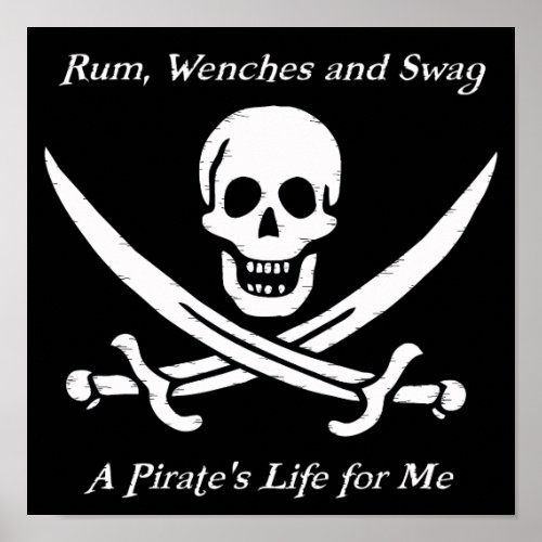 A Pirates Life black poster _ small
