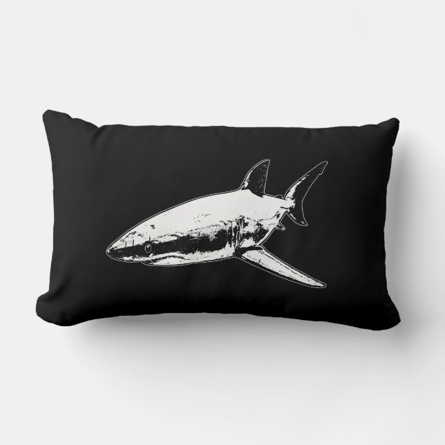A Pirates Life doublesidedsharkpillow_1 Lumbar Pillow (Front)