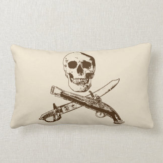 A Pirates Life doublesidedskullpillow_2 Lumbar Pillow
