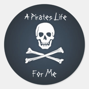 A Pirates Life for Me Classic Round Sticker
