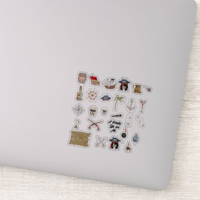A Pirates Life for Me Sticker (Detail)
