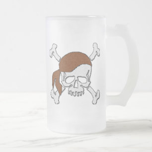 A pirate's Life Frosted Glass Beer Mug