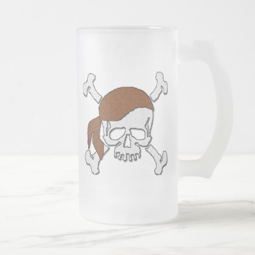 A pirates Life Frosted Glass Beer Mug