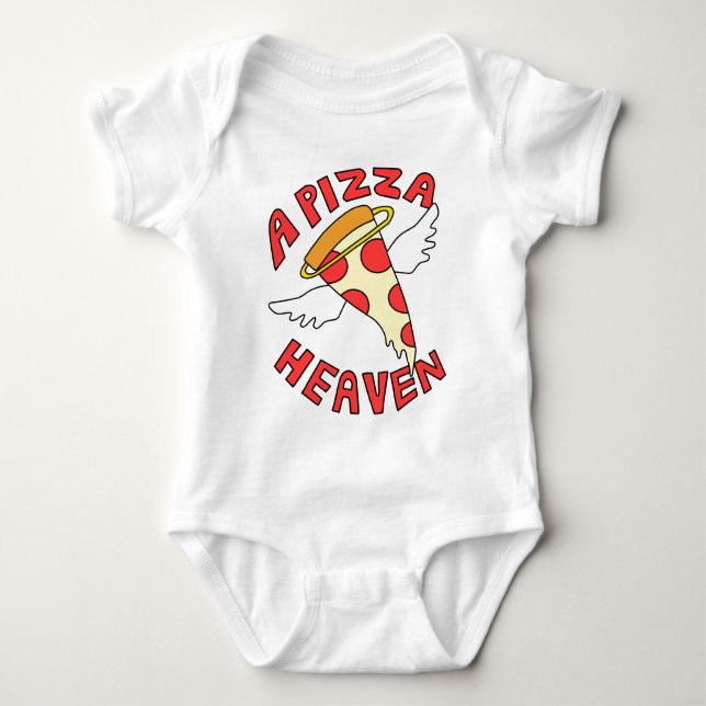 A Pizza Heaven Baby Bodysuit (Front)