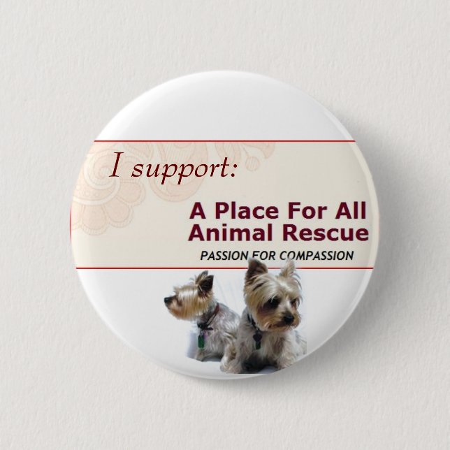 A place for all Animal rescue button (Front)