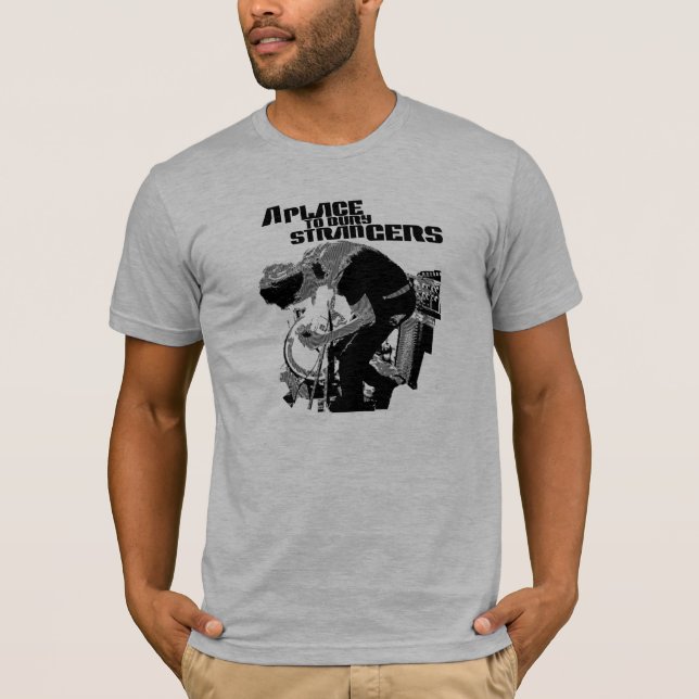 A Place to Bury Strangers Black Stranger T Shirt (Front)
