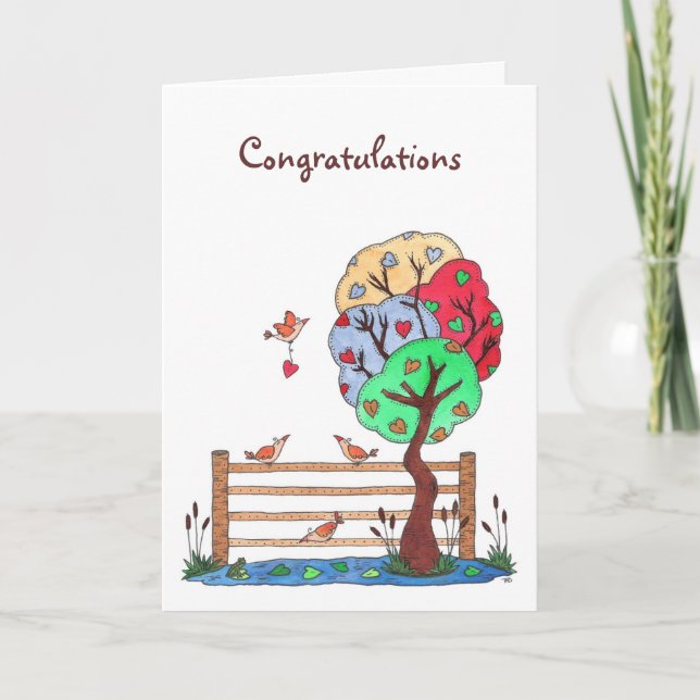 A Place to Hang your Heart, Congratulations Card (Front)
