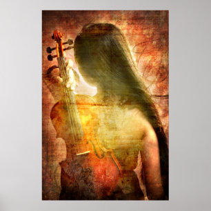 A Place to Rest (Violin Art Poster) Poster