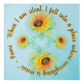 A Place Where Everything Is Music - Rumi Quote Acrylic Print