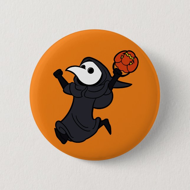A Plague Friendly Halloween! Button (Front)