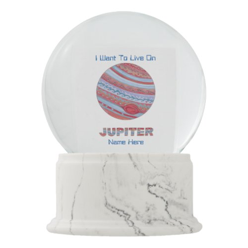 A Planet Jupiter Colorful Space Geek Space Theme Snow Globe