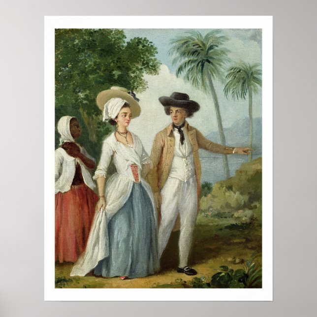 A Planter and his Wife, Attended by a Servant, c.1 Poster (Front)