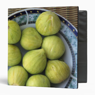 A plate of fresh Mediterranean Figs 3 Ring Binder