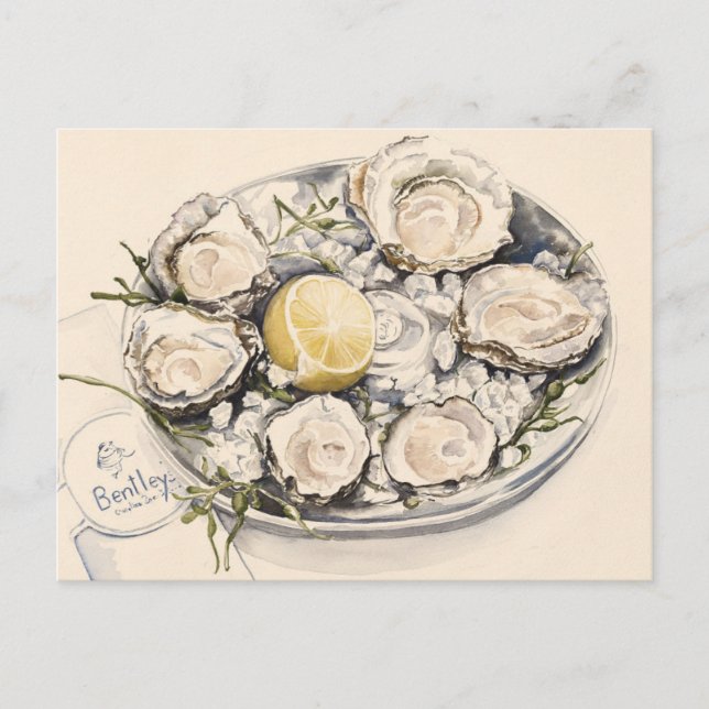 A Plate of Oysters 2012 Postcard (Front)
