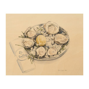 A Plate of Oysters 2012 Wood Wall Decor