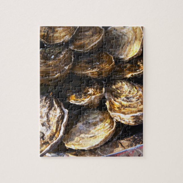 A plate of oysters. jigsaw puzzle (Vertical)
