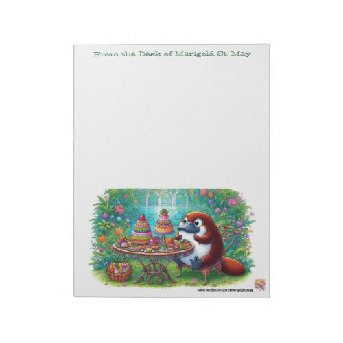 A Platypus in His Garden Notepad