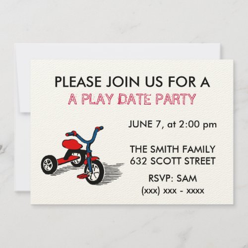 A Play Date Party Invitation