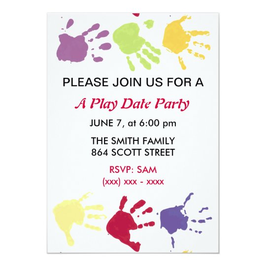 Playdate Birthday Party Invitations 2