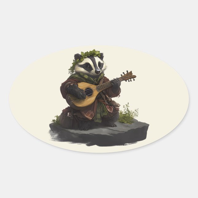 A Player of Setts Oval Sticker (Front)