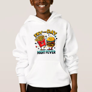 A Playful a Burger and A Box of Fries Hoodie
