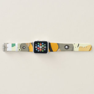 A playful and funny hamster apple watch band
