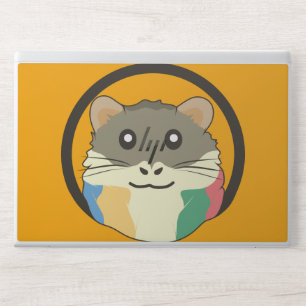 A playful and funny hamster HP laptop skin