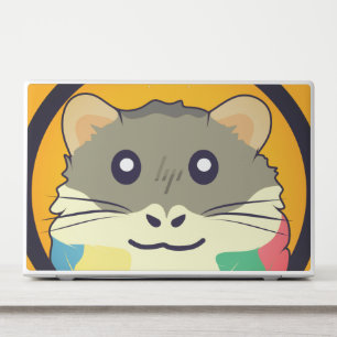 A playful and funny hamster HP laptop skin