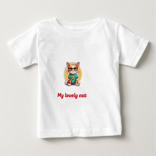 A playful sticker illustration of a happy pencil c baby T_Shirt