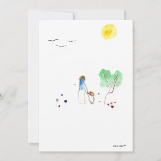 A Pleasant Walk Flat Card