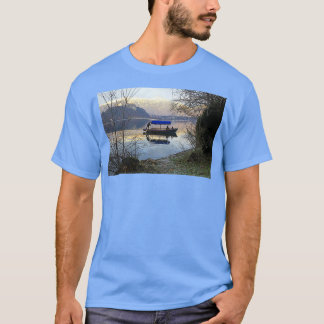 A Pletna wooden rowing boat on Lake Bled Slovenia  T-Shirt
