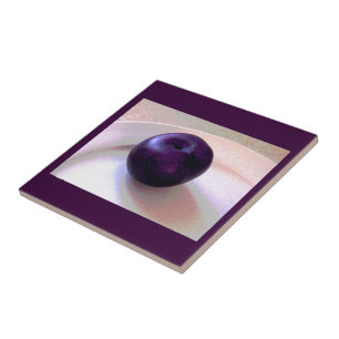 A Plum Ceramic Tile
