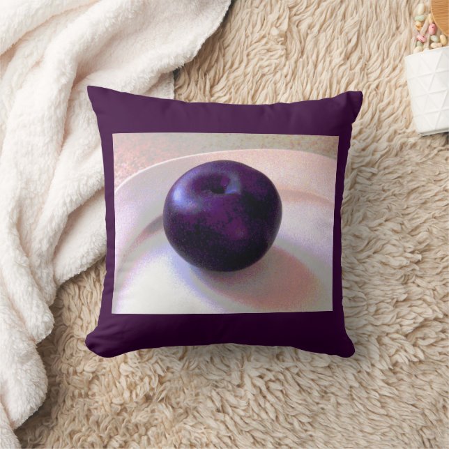 A Plum Throw Pillow (Blanket)