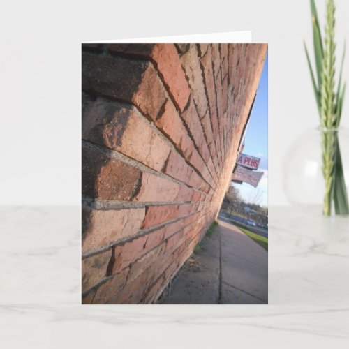 A PLUS Brick Wall Get Well Card