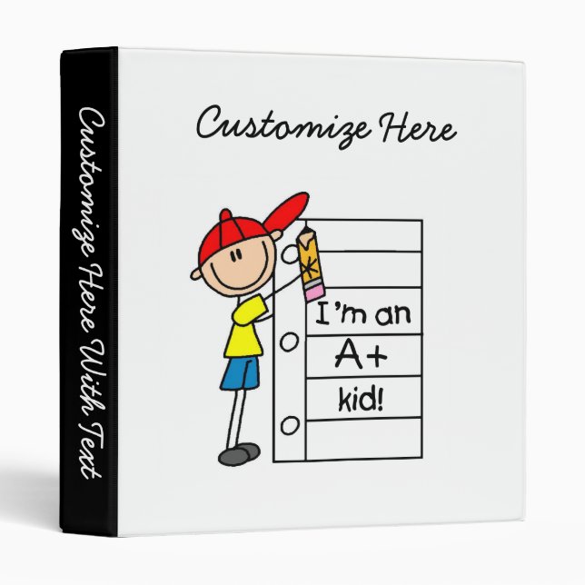 A Plus Kid 3 Ring Binder (Front/Spine)