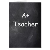 A Plus Teacher Chalkboard Design (Front)