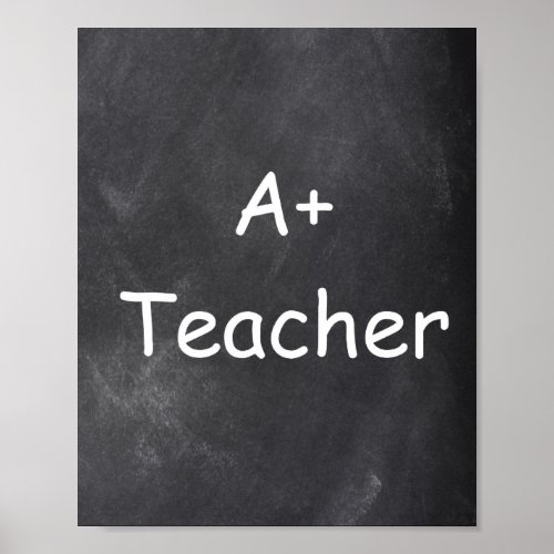 A Plus Teacher Chalkboard Design Class Decoration